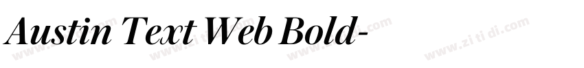 Austin Text Web Bold字体转换 Austin Text Web Bold字体转换